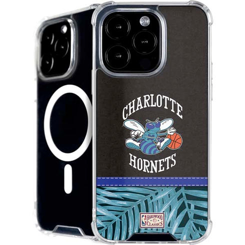 NBA Charlotte Hornets Retro Palms iPhone 16 Pro MagSafe Case